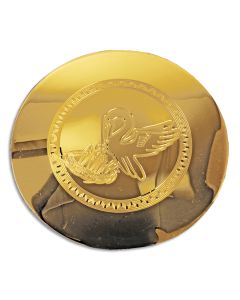 5-3/4-Inch Scale Paten Engraved with the Pelican Symbol