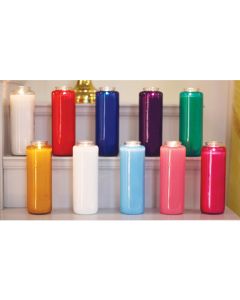 6 DAY GLASS CANDLES