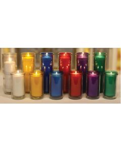 7 Day Crystal Plastic Insert Candles