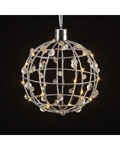 7.25" Led Orb Ornament #131586
