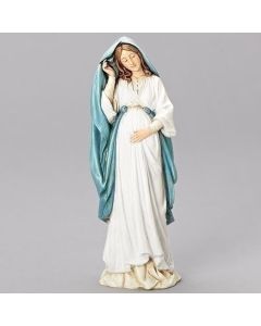 9" Pregnant Mary Statue