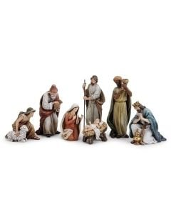9.5"7PC ST NATIVITY W/SHEPHERD