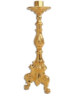Altar Candlestick #871, 24k Gold Plated