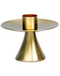 Altar Candlestick #K312, Solid Brass with a Sain Finish
