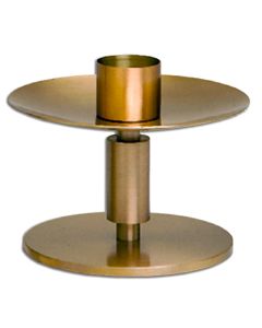 Altar Candlestick #K544-CS, Solid Brass with Satin Finish