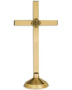Altar Cross #K481, Solid Brass