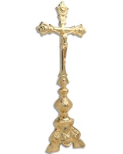 Altar Crucifix #K860,  24k Gold Plated