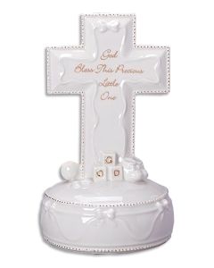 Baby's Cross with Music Box #40053