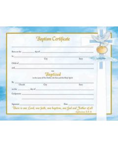 Baptism Certificate #XR500
