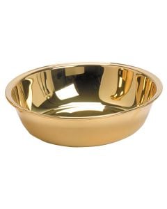 BASIN, 8" DIA,GOLD, ROUND