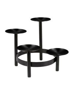 Black Advent Pillar Tier Holder
