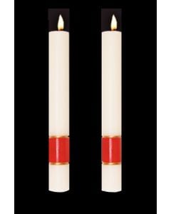 Burgundy Gloria Altar Candles