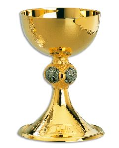 Chalice & Bowl Paten #2596 in Gold Plated Brass