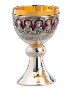 Chalice & Bowl Paten #2658 in Silver Plated Brass