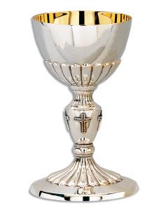 Chalice & Dish Paten #1844, Siver Plated Brass