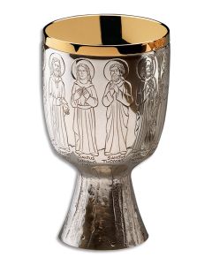 Chalice & Dish Paten #2948 in Silver Plated Brass