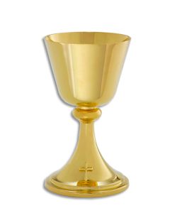 CHALICE, GOLD PLATE 7-1/8"X4"