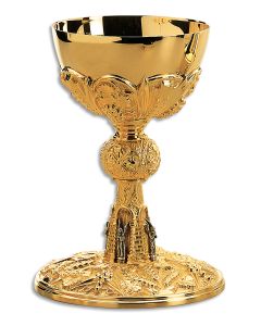 Chalice & Paten #2340, Gold Plated Brass