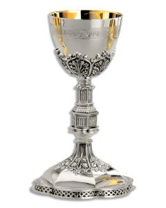 Chalice & Paten #2380 in Silver Plated Brass
