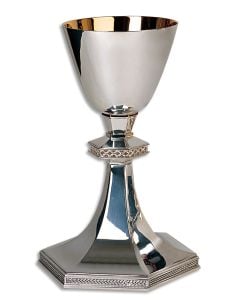 Chalice & Paten #2404, Silver Plated Brass