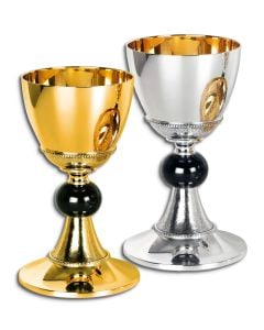 Chalice & Paten #5420, God or Silver Plated Brass