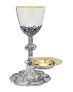 Chalice & Paten #A-8402, Gold or Silver Plate