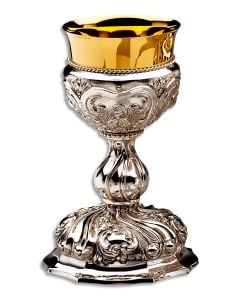 Challice & Paten #2915, Gold or Silver Plated Brass