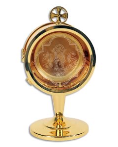 Chapel Monstrance #K440, 24k Gold Plated