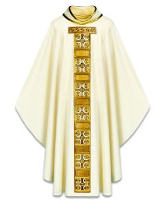 Chasuble #3569, Cantate with Hand Embroidered Orphreys