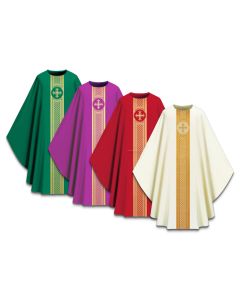 Chasuble #701040, Elias with Woven Gold Banding