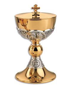 Ciborium #2276, Gold and Sivle Plate