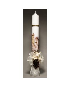 COMMUNION  GIRL 12"CANDLE DECO #WVCFC84114G