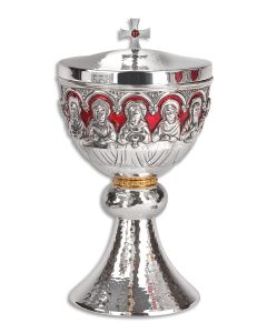 Covered Ciborium #2658-1 in Silver Plated Brass