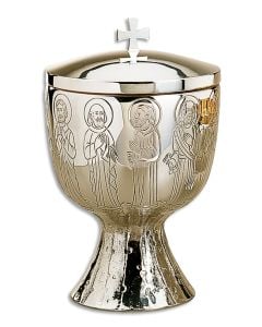 Covered Ciborium #2948-1 in Silver Plated Brass