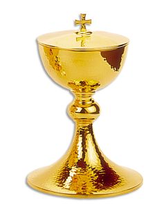 Covered Ciborium #5231, Gold Plated Brass