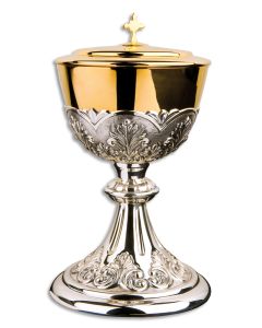Covered Ciborium #5350, Gold and Silver Plated Brass