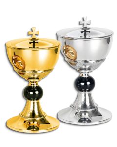 Covered Ciborium #5421, Gold or Silver Plated Brass