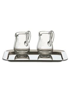 Cruet Set #K-1262, Crystal Cruets & Tray