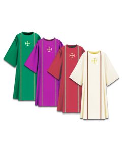 Dalmatic #7-5033, Pius, with Woven Galoons and Cross