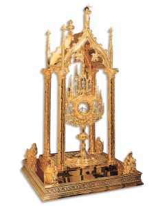 Eucharistic Baldacchino #941, Gold Plated Brass