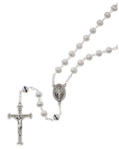 Filigree Rosary w/Multicolor O.F. Beads