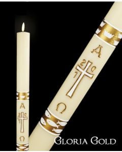 Gold Gloria Paschal Candle
