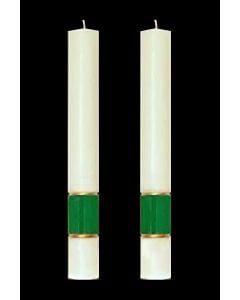 Green Gloria Altar Candles