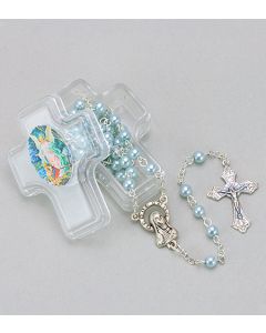 Guardian Angel Blue Rosary