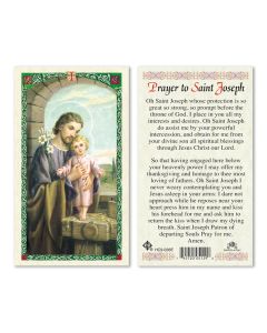 HOLY CARD, ST JOSEPH W/CHILD,