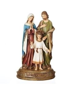 HOLY FAMILY 10.5" STATUE W/ PRAYER JAWER