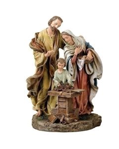 Holy Family in Carpenter Shop Statue #40732