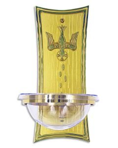 Holy Water Font #K243, Solid Brass