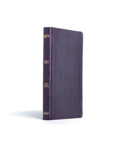 KJV Large Print Thinline Bible, Plum LeatherTouch