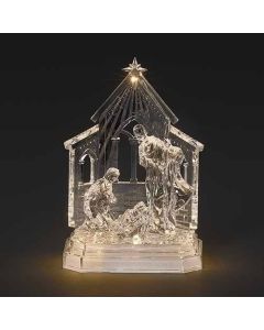 Lighted Acrylic Holy Family